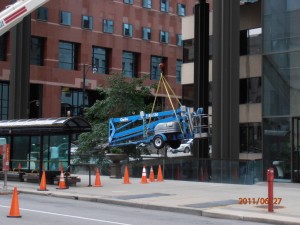 window cleaning Kansas City sky scraper